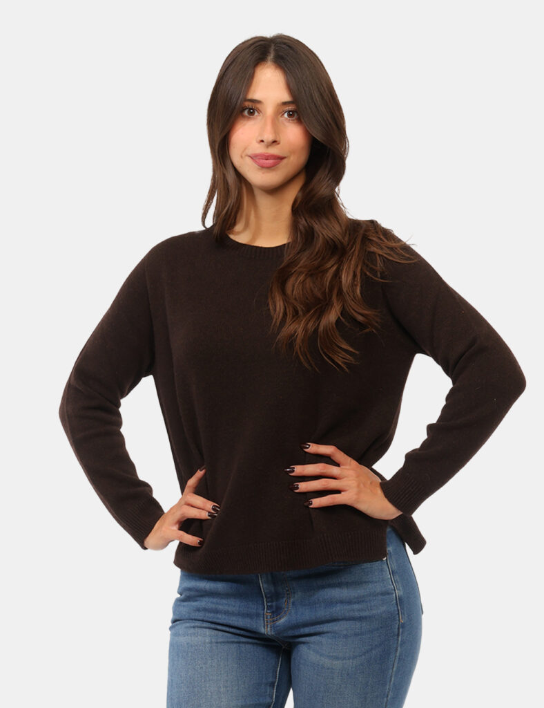 Abbigliamento donna scontato - Maglia Rue De Clerie Luxury Marrone