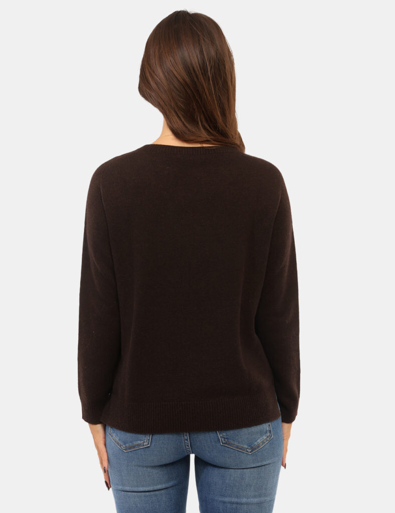 Abbigliamento donna scontato - Maglia Rue De Clerie Luxury Marrone