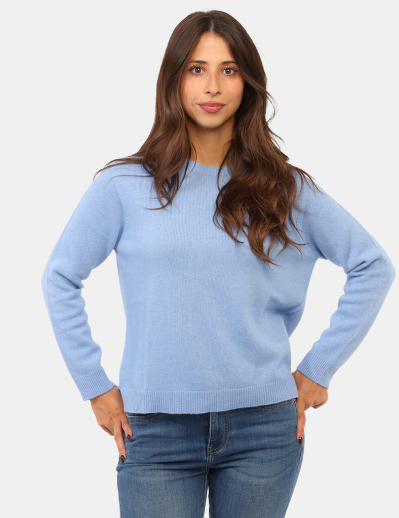 Abbigliamento donna scontato - Maglia Rue De Clerie Luxury Azzurra
