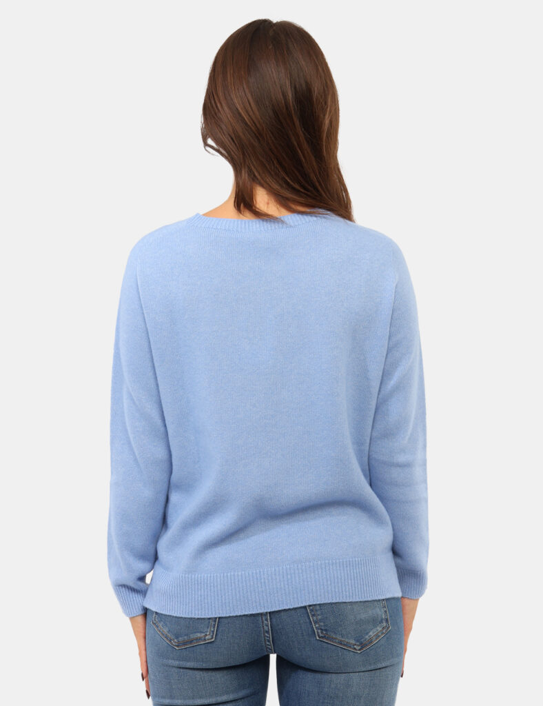Abbigliamento donna scontato - Maglia Rue De Clerie Luxury Azzurra