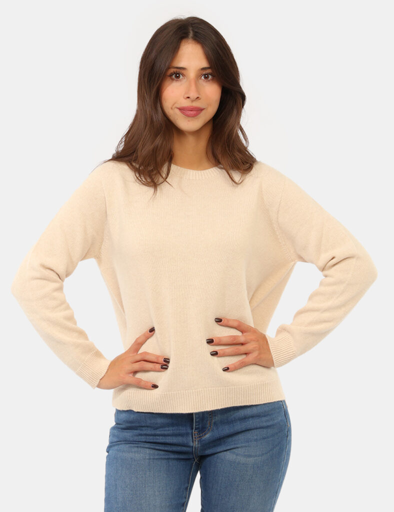 Abbigliamento donna scontato - Maglia Rue De Clerie Luxury Beige