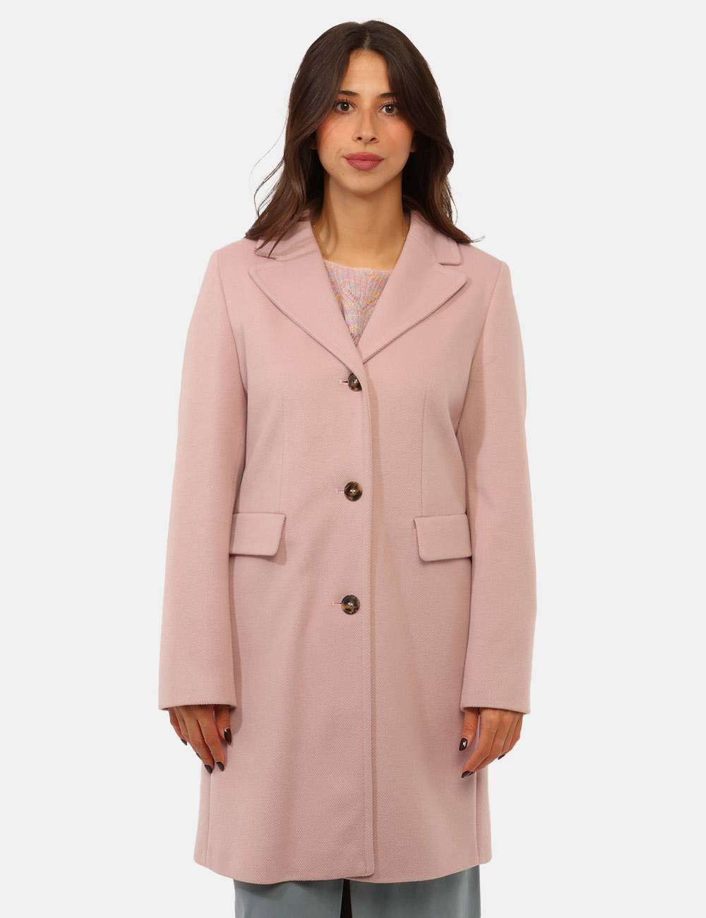 Cappotto Emme Marella Rosa - Cappotto EMME MARELLA Rosa da donna Il Cappotto EMME MARELLA Rosa è un capospalla femminile raf