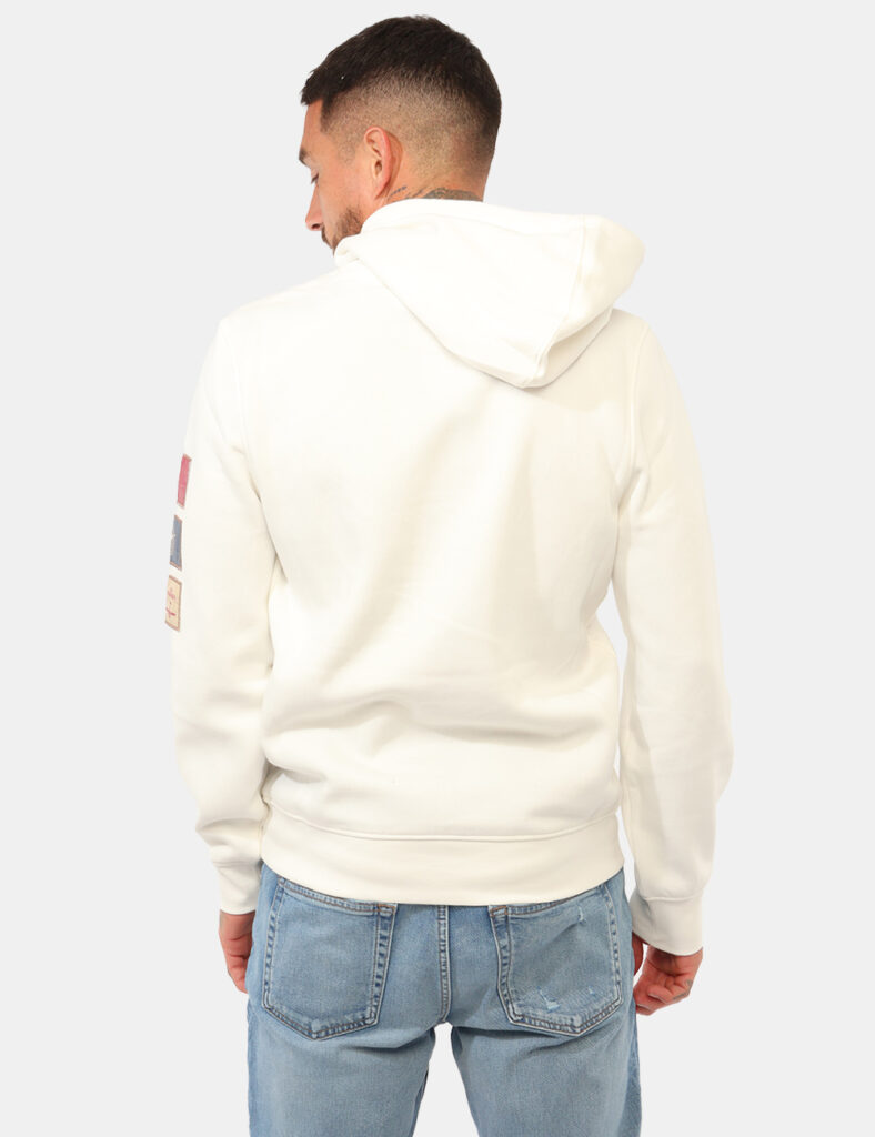 Outlet felpa uomo scontata - Felpa Aeronautica Italiana Bianca