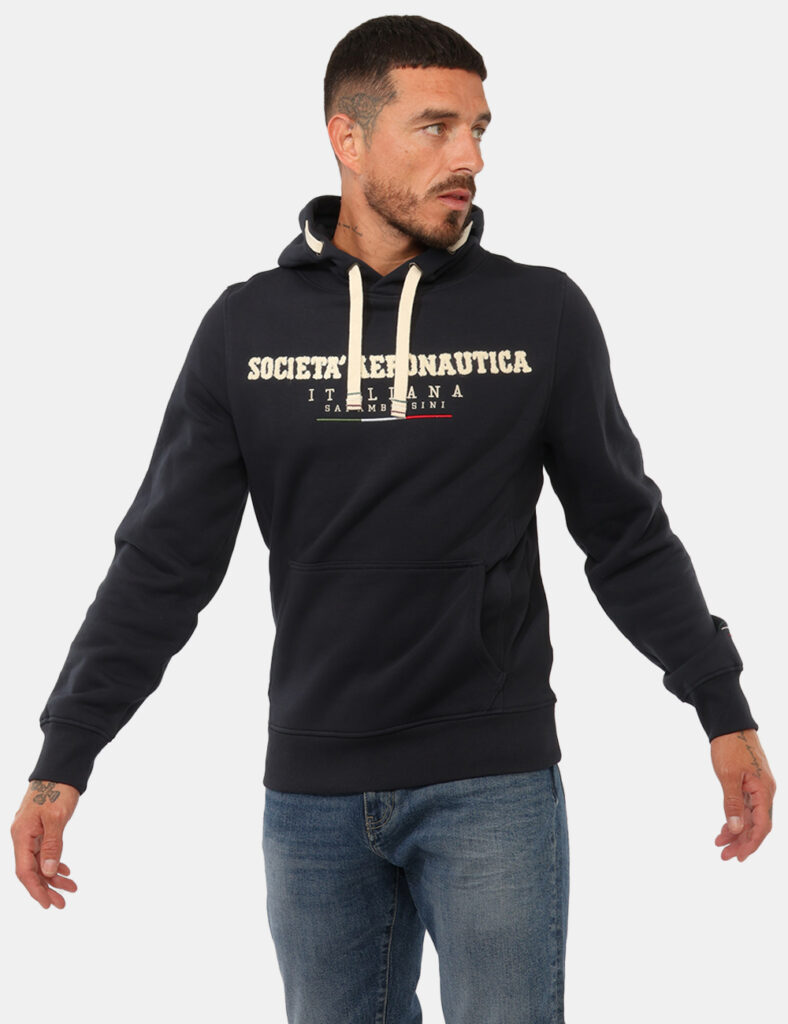 Felpa Aeronautica Italiana Blu