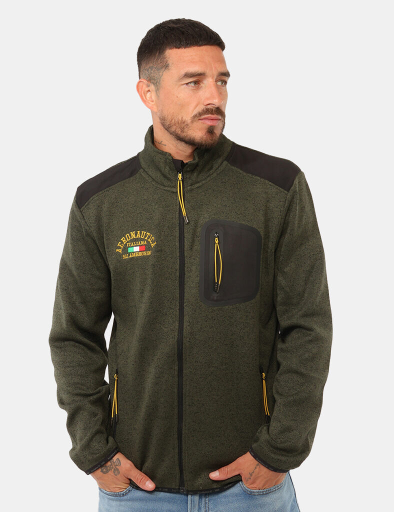 Felpa Aeronautica Italiana Verde