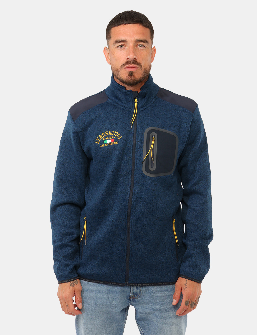 Felpa Aeronautica Italiana Blu - Felpa Aeronautica Italiana Blu da UomoLa felpa Aeronautica Italiana blu da uomo è un capo s