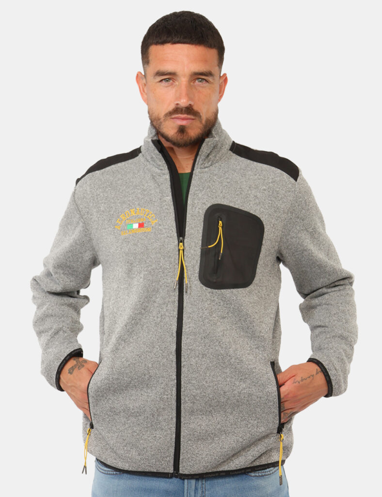 Felpa Aeronautica Italiana Grigia