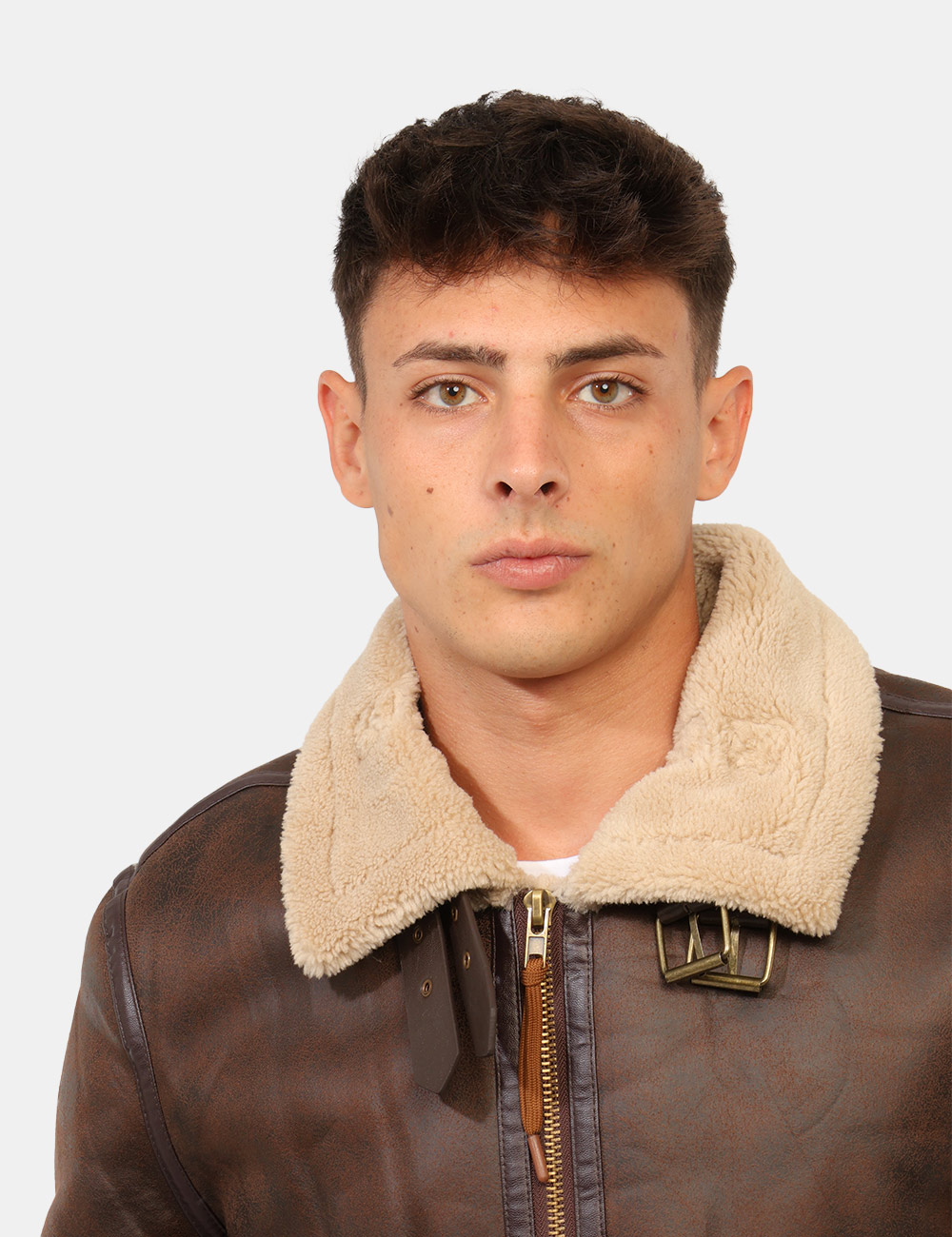 Giacca Aeronautica Italiana Marrone - Giacca Aeronautica Italiana Marrone da uomo La Giacca AERONAUTICA ITALIANA Marrone da