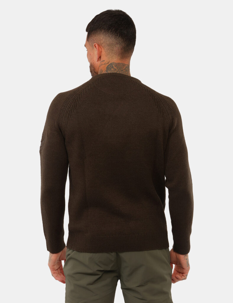 Outlet maglione uomo scontato - Maglia Aeronautica Italiana Marrone