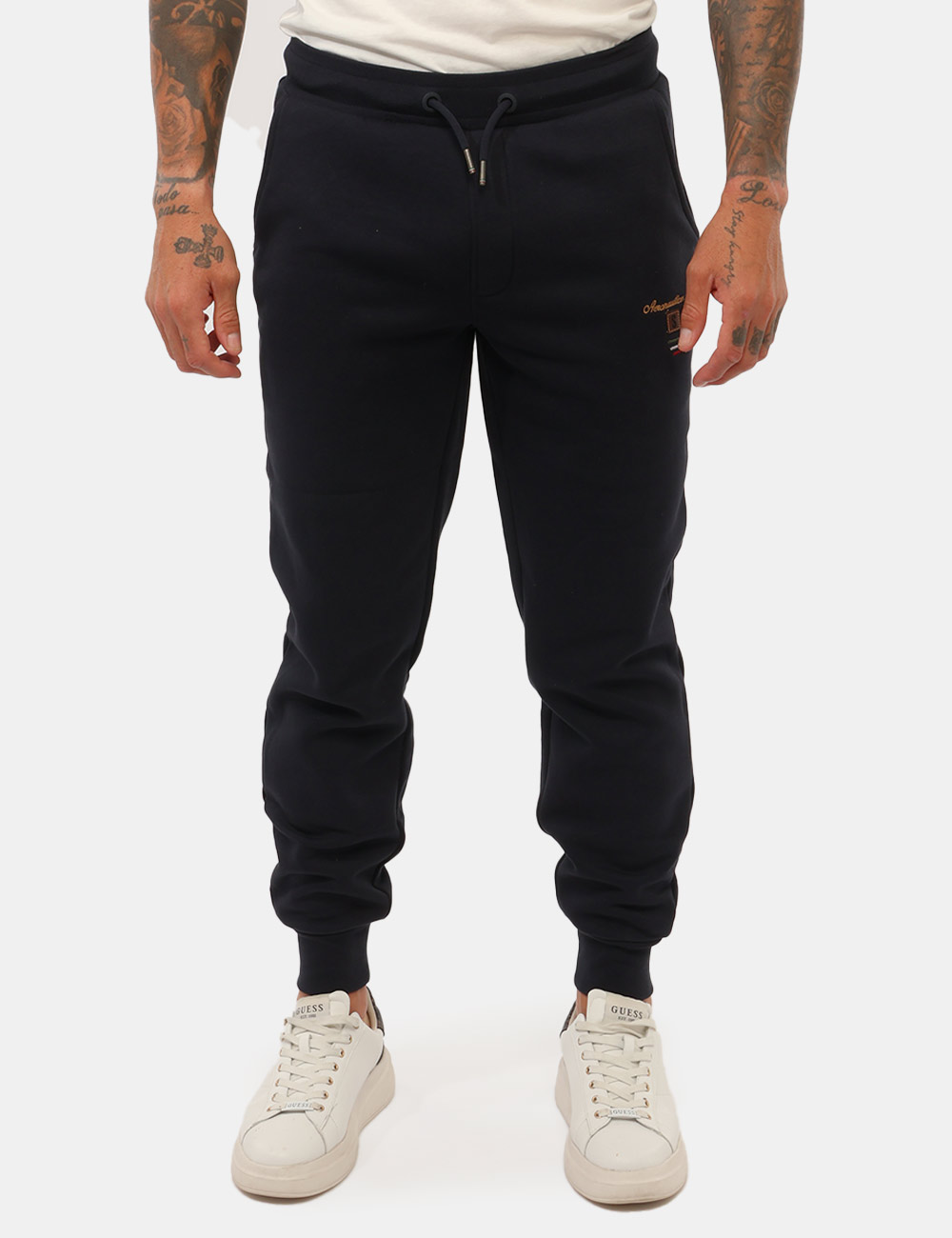 Pantalone della tuta Aeronautica Italiana Blu - Pantalone della tuta AERONAUTICA ITALIANA Blu da uomo Il Pantalone della tut