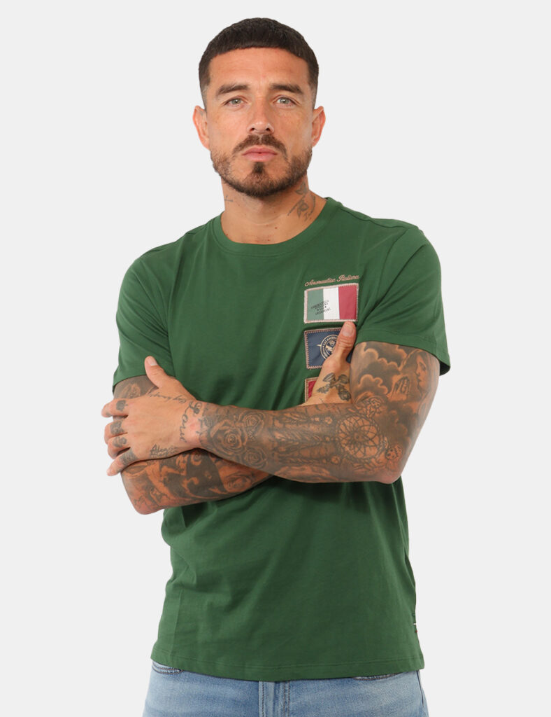 T-shirt Aeronautica Italiana Verde