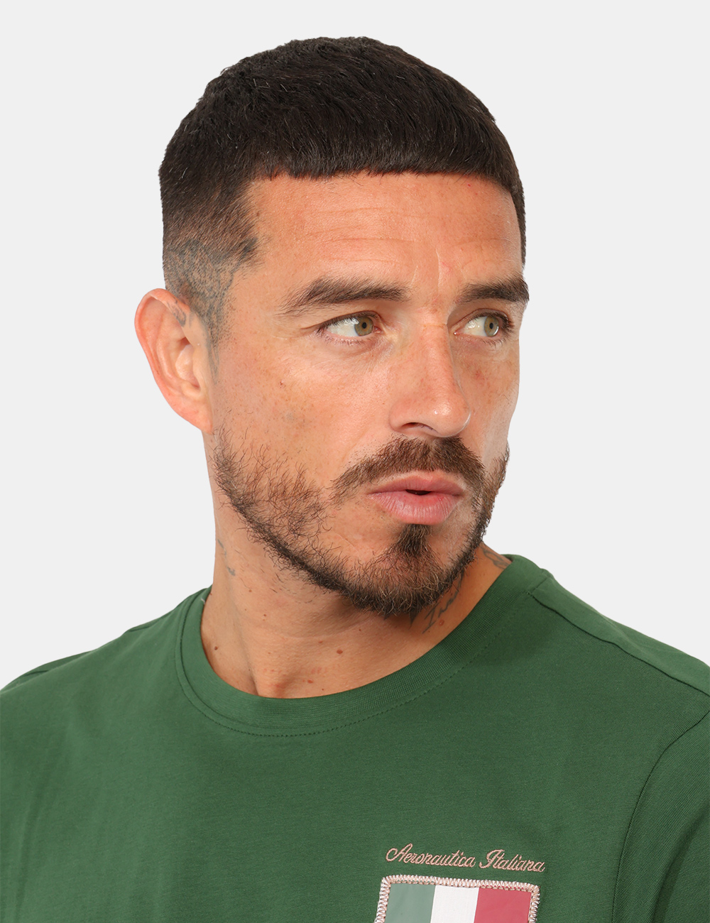 T-shirt Aeronautica Italiana Verde - T-shirt Aeronautica Italiana Verde da UomoLa T-shirt Aeronautica Italiana verde da uomo