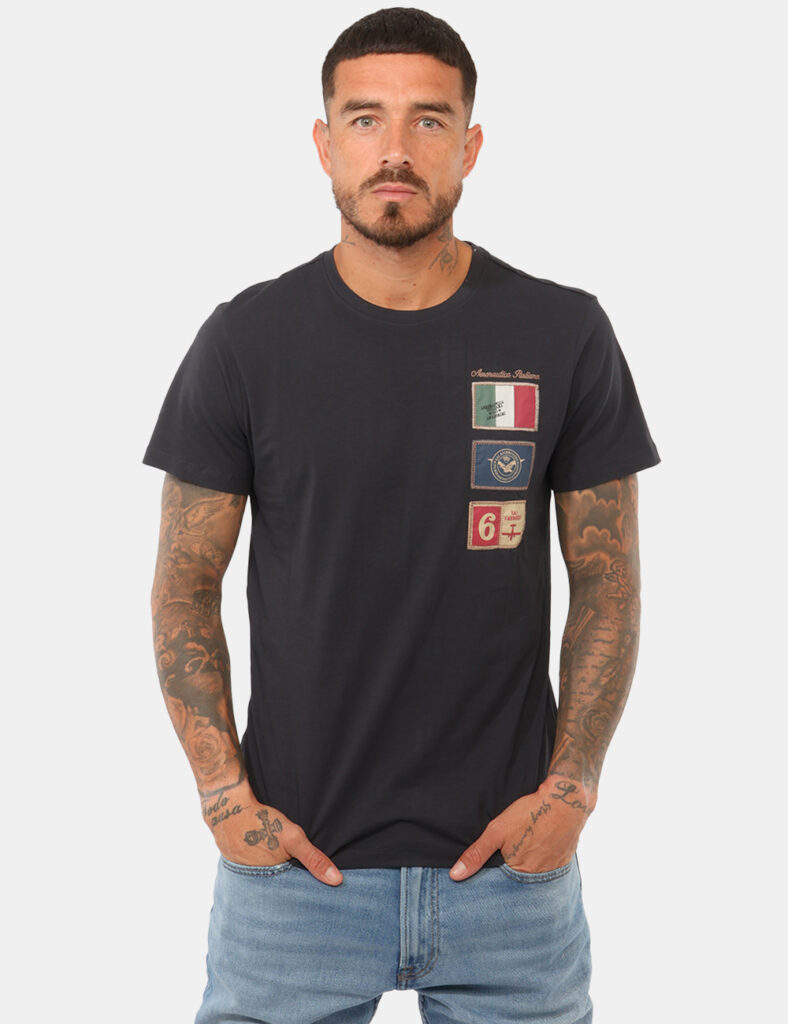 T-shirt Aeronautica Italiana Blu