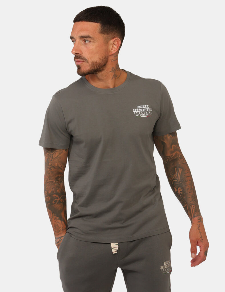 T-shirt Aeronautica Italiana Grigia