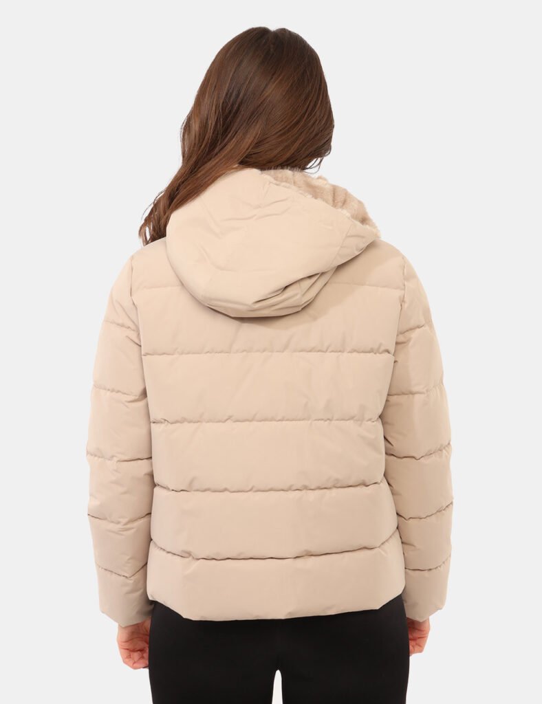 Abbigliamento donna scontato - Piumino Emme Marella Grigio/Beige