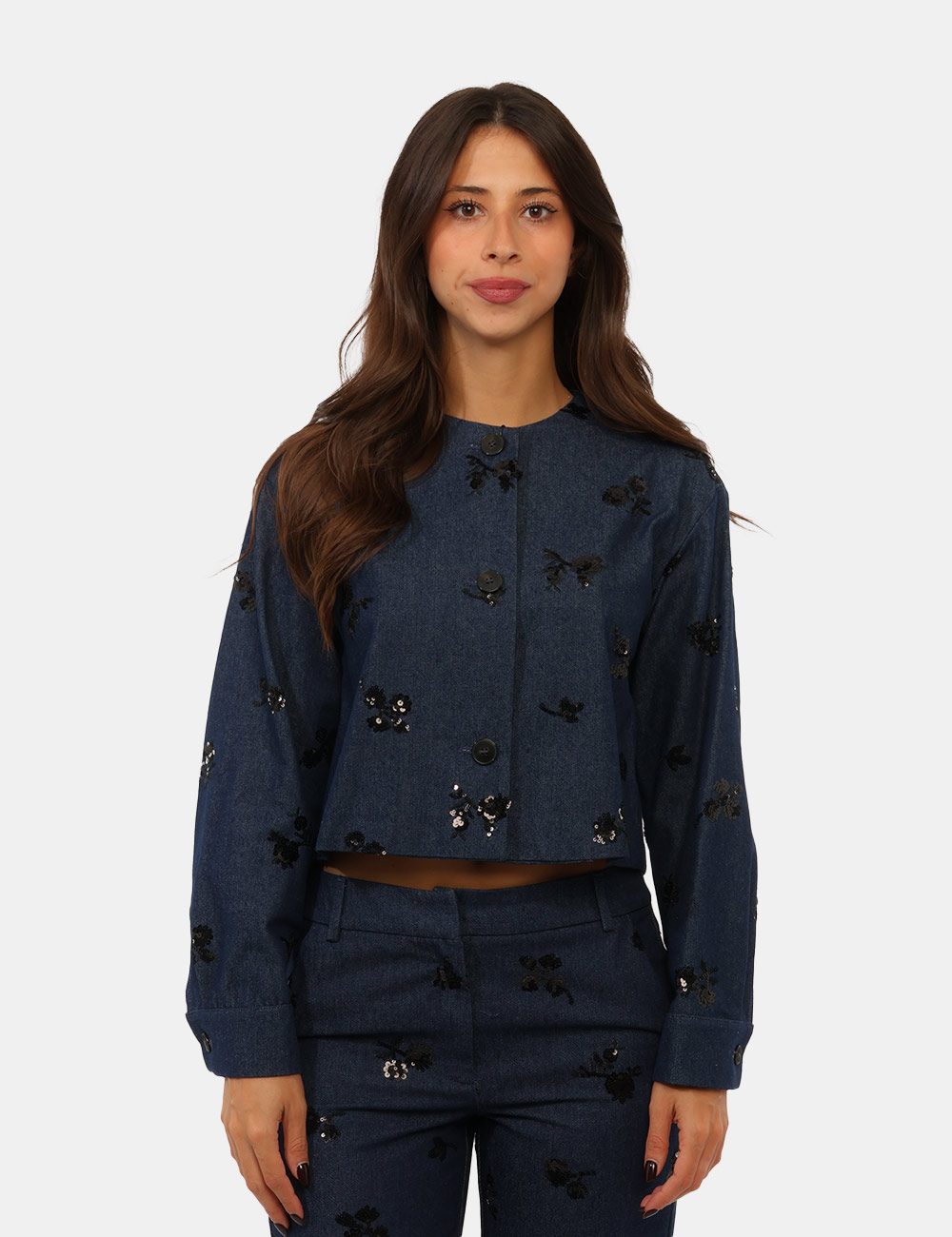 Giacca Emme Marella Blu - Giacca EMME MARELLA Blu da donna La Giacca EMME MARELLA Blu è un capo femminile dal design raffina