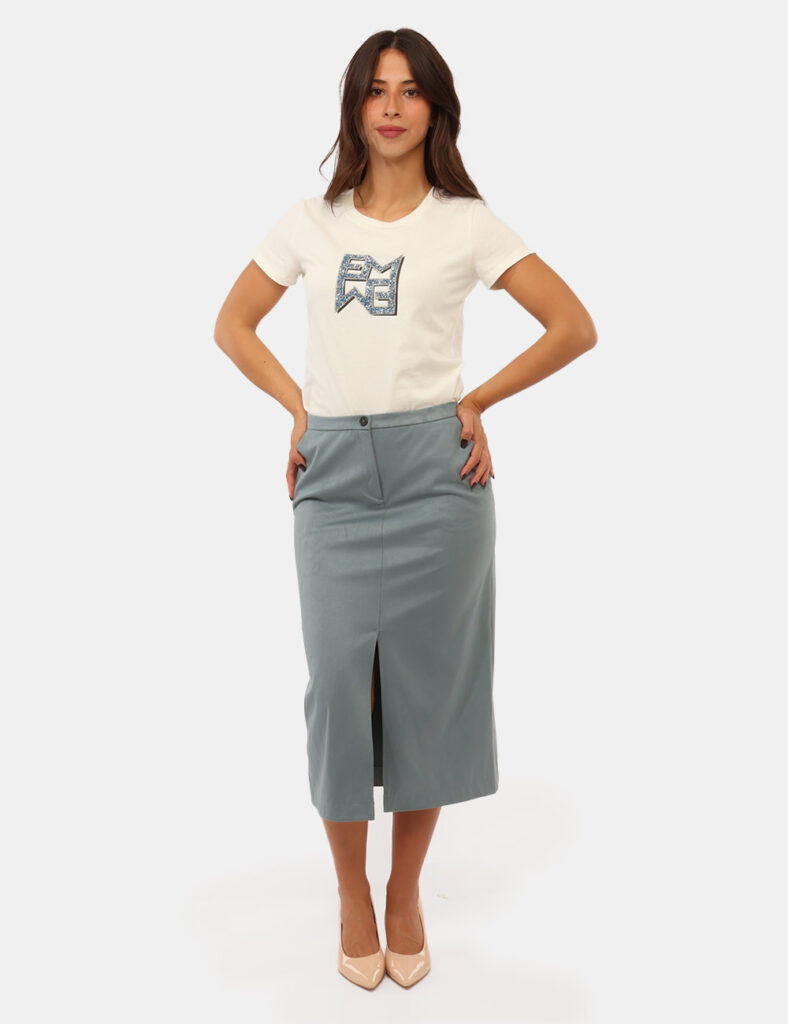 Abbigliamento donna scontato - Gonna longuette Emme Marella Azzurra