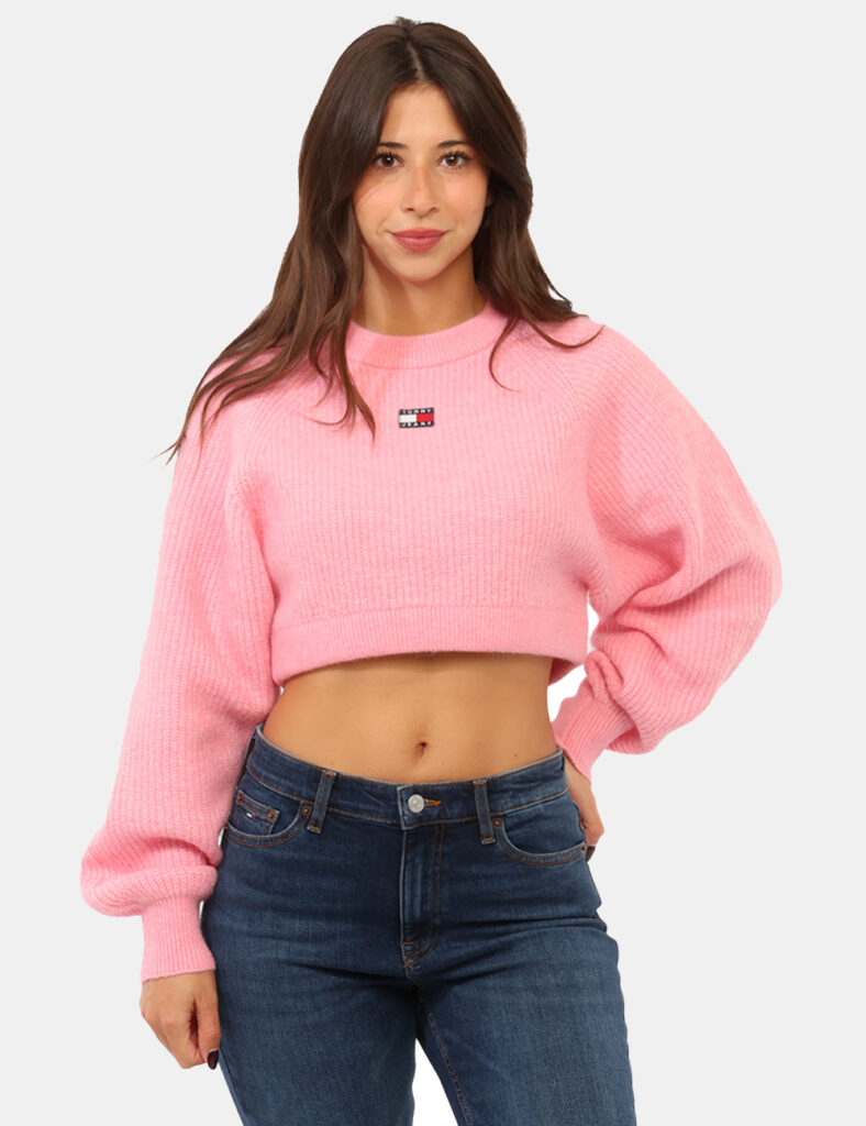 Abbigliamento donna scontato - Maglia Tommy Hilfiger Rosa