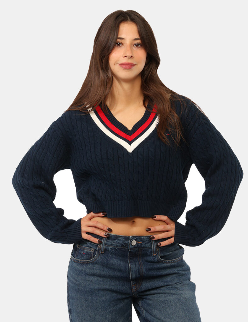 Abbigliamento donna scontato - Maglia Tommy Hilfiger Blu
