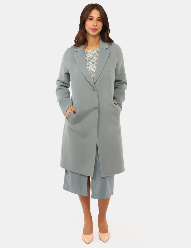 Abbigliamento donna scontato - Cappotto Emme Marella Azzurro