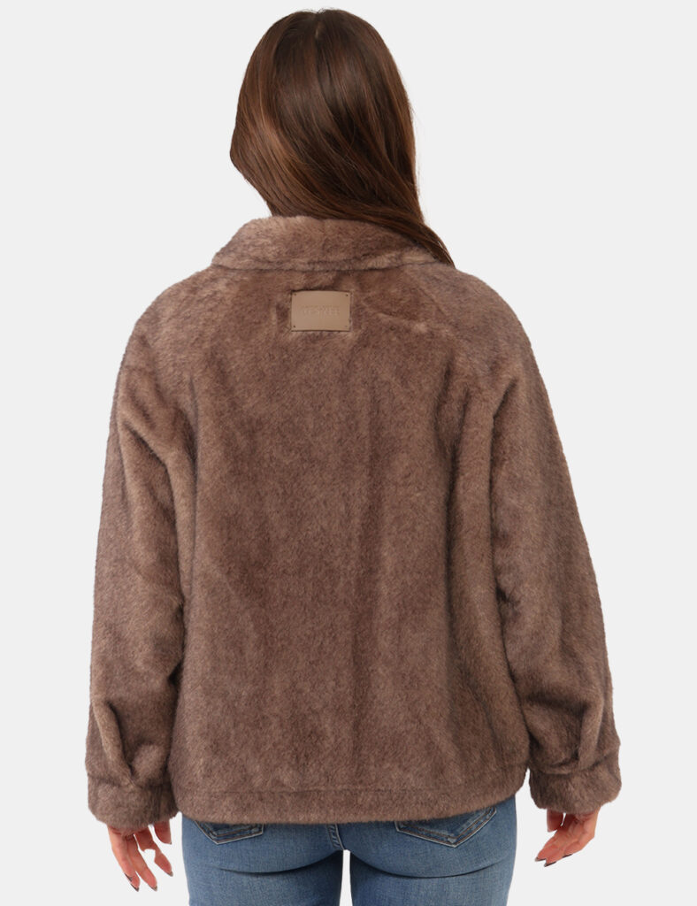 Abbigliamento donna scontato - Pelliccia Yes Zee Marrone