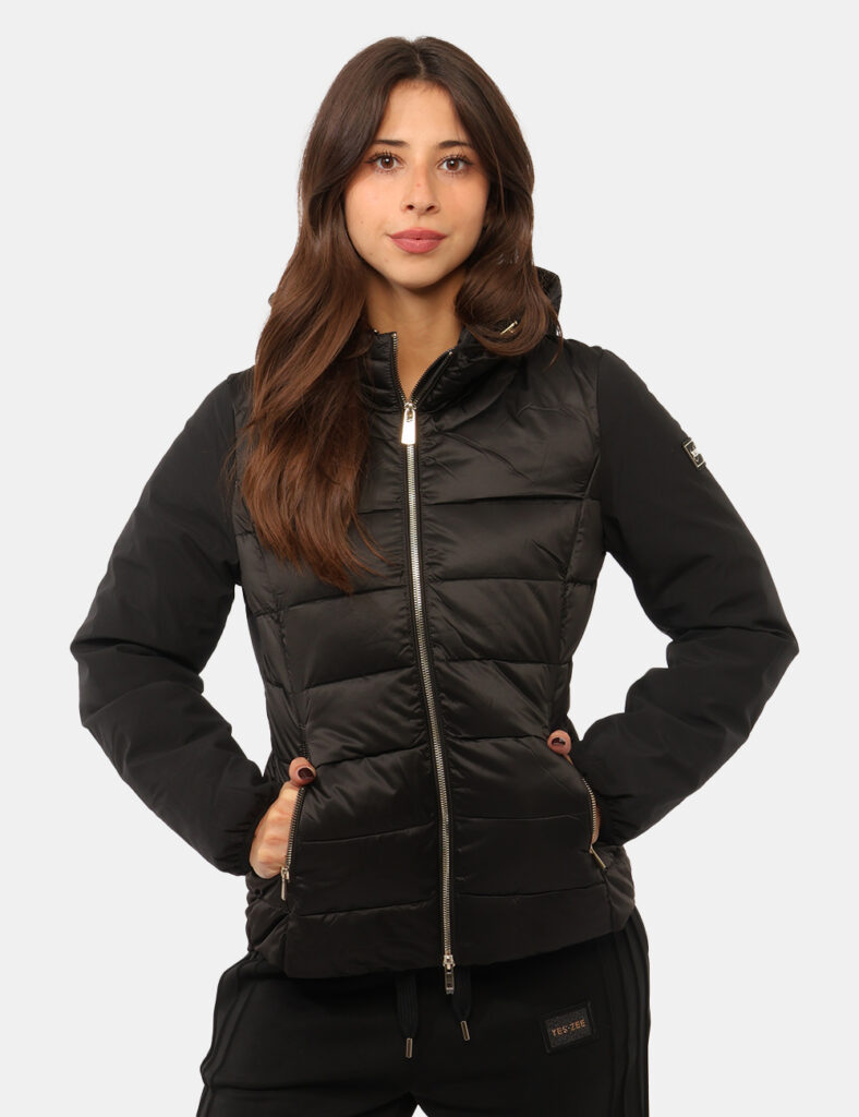 Piumino donna scontato - Piumino Yes Zee Nero