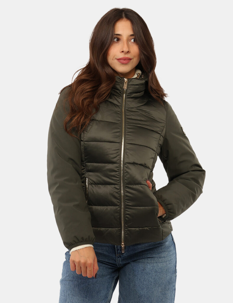 Abbigliamento donna scontato - Piumino Yes Zee Verde