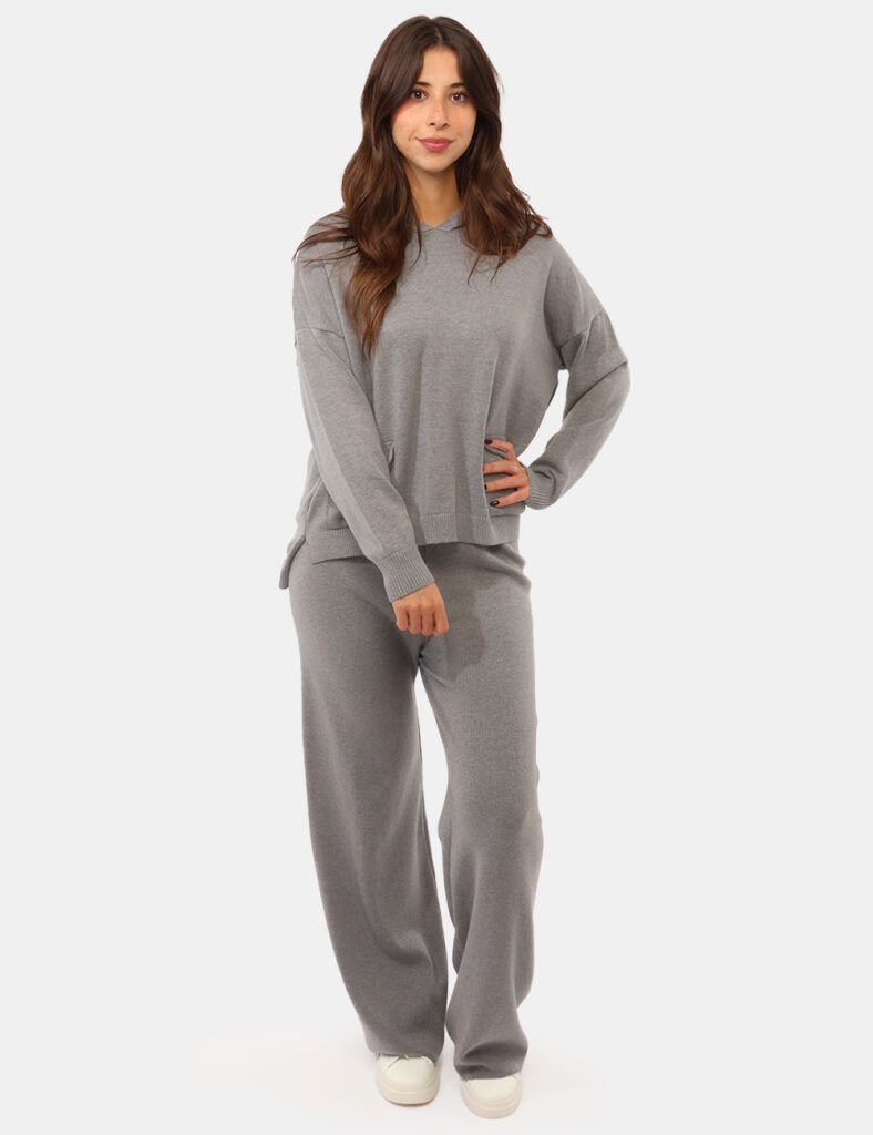 Abbigliamento donna scontato - Completo Maglia Pantalone Concept83 Grigio