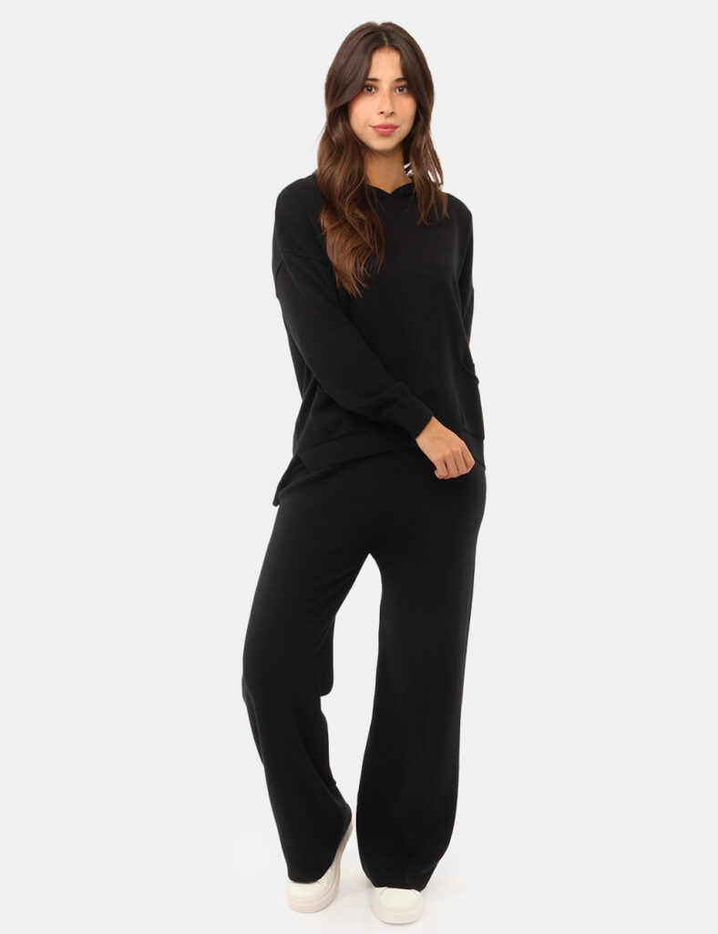Abbigliamento donna scontato - Completo Maglia Pantalone Concept83 Nero