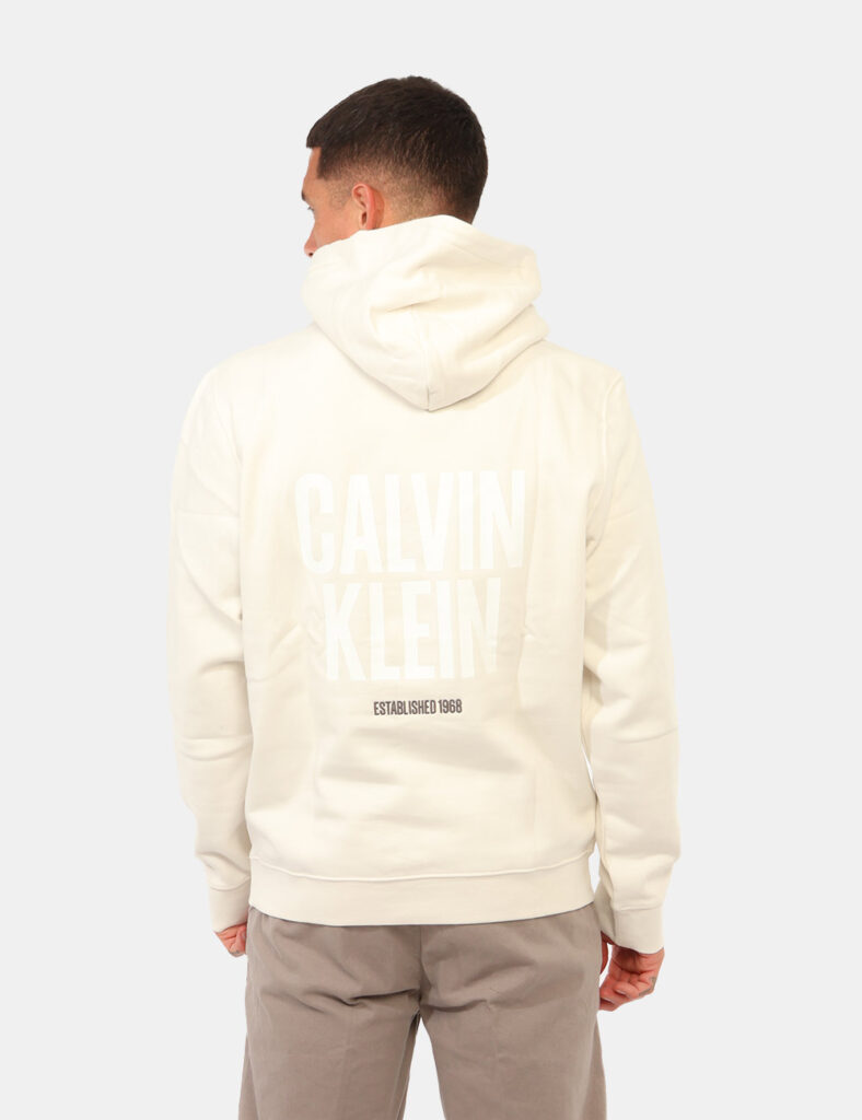 Outlet felpa uomo scontata - Felpa Calvin Klein Bianca