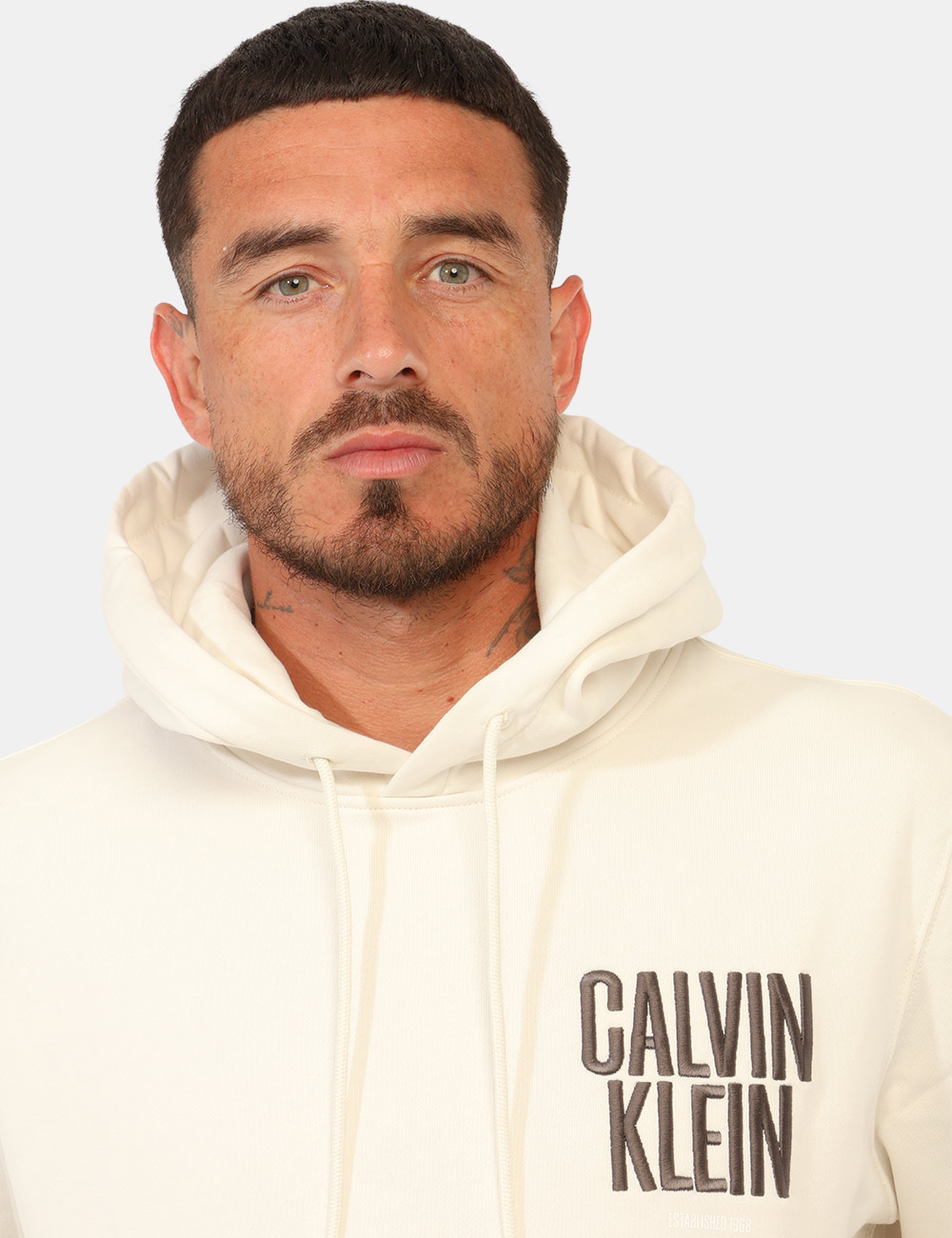 Felpa Calvin Klein Bianca - Felpa Calvin Klein Bianca da UomoLa felpa Calvin Klein bianca da uomo è un capo casual e contemp