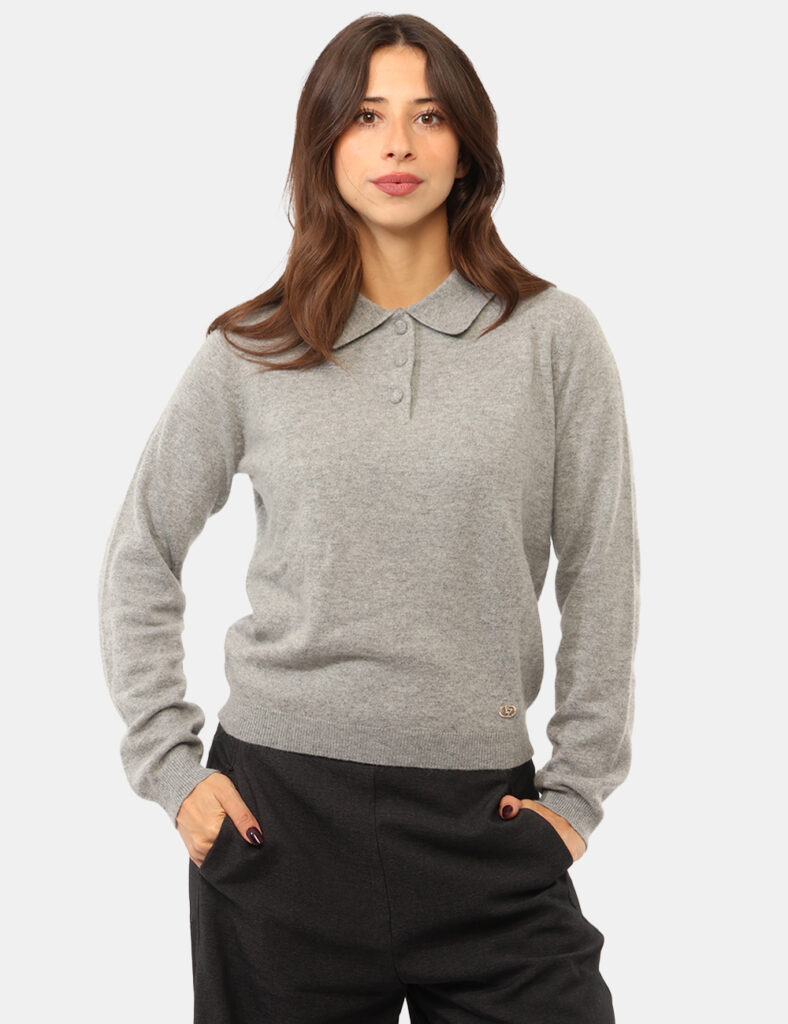 Abbigliamento donna scontato - Maglia Yes Zee Grigia