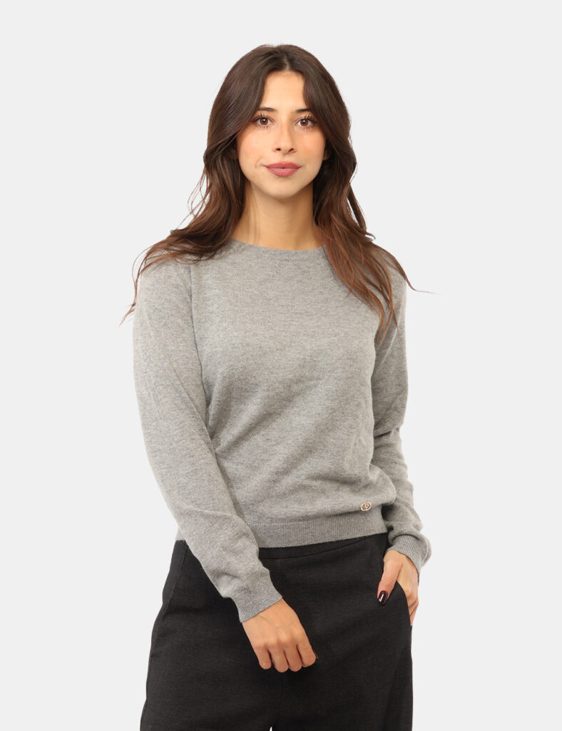 Abbigliamento donna scontato - Maglia Yes Zee Grigia