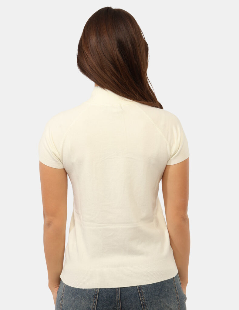 Abbigliamento donna scontato - Maglia Yes Zee Panna