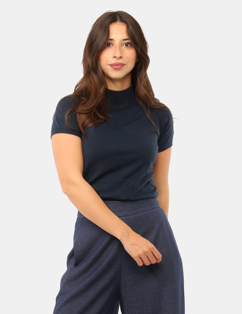 Abbigliamento donna scontato - Maglia Yes Zee Blu