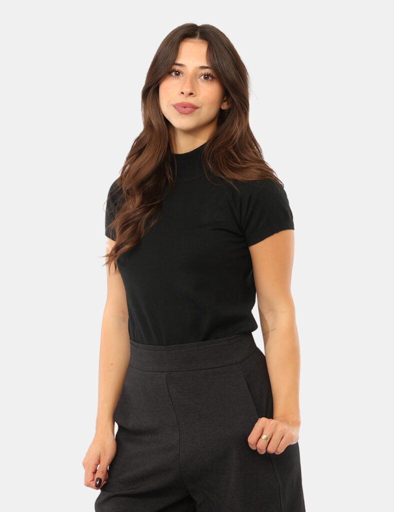 Abbigliamento donna scontato - Maglia Yes Zee Nera