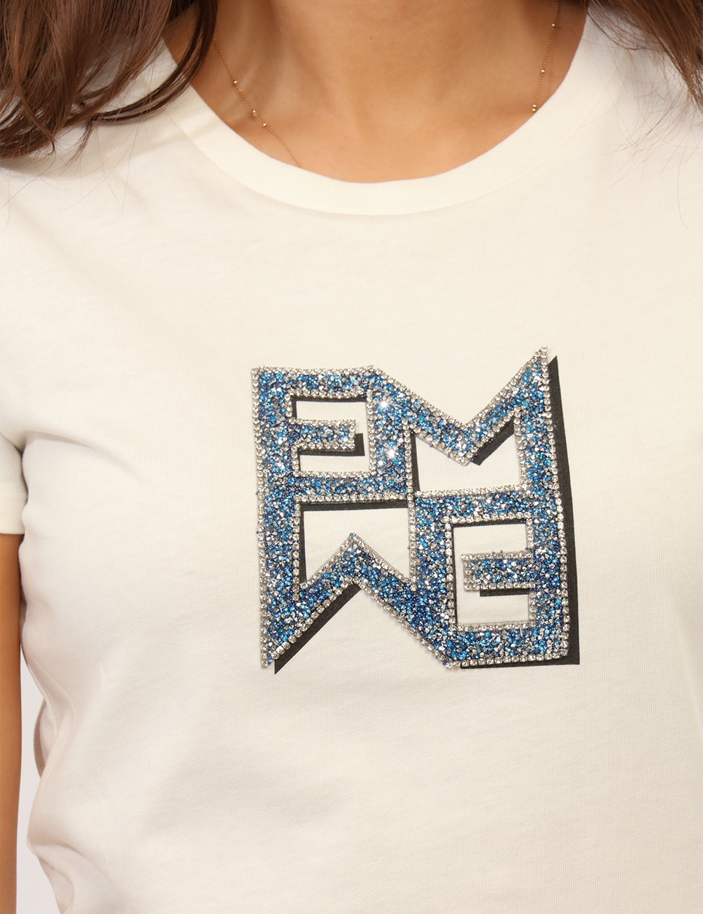 T-shirt Emme Marella Bianca - T-shirt EMME MARELLA Bianca da donna La T-shirt EMME MARELLA Bianca è un capo femminile versat