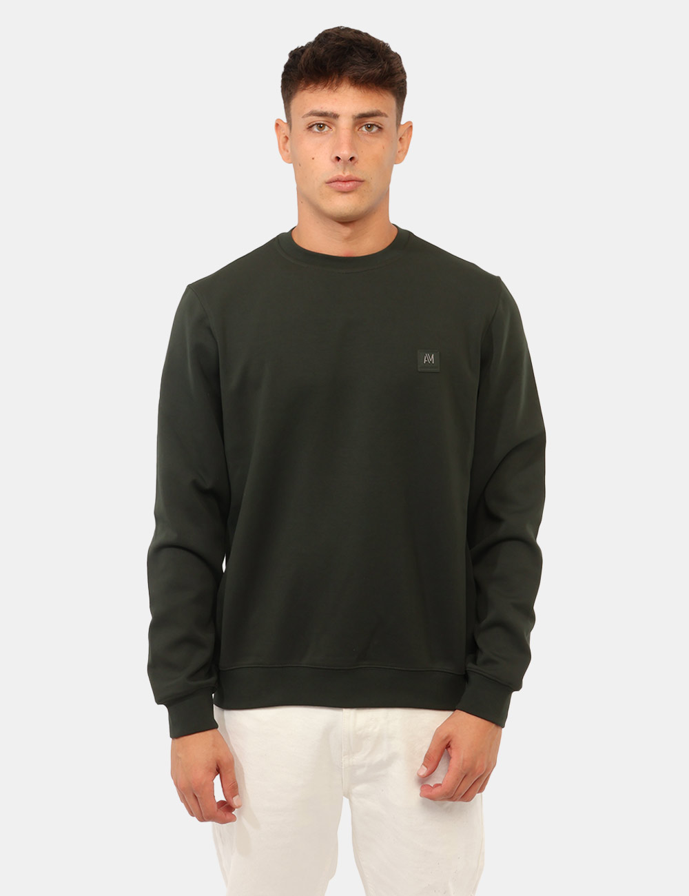 Felpa Antony Morato Verde - Felpa Antony Morato Verde da uomo La Felpa ANTONY MORATO Verde da uomo è un capo casual dal cara