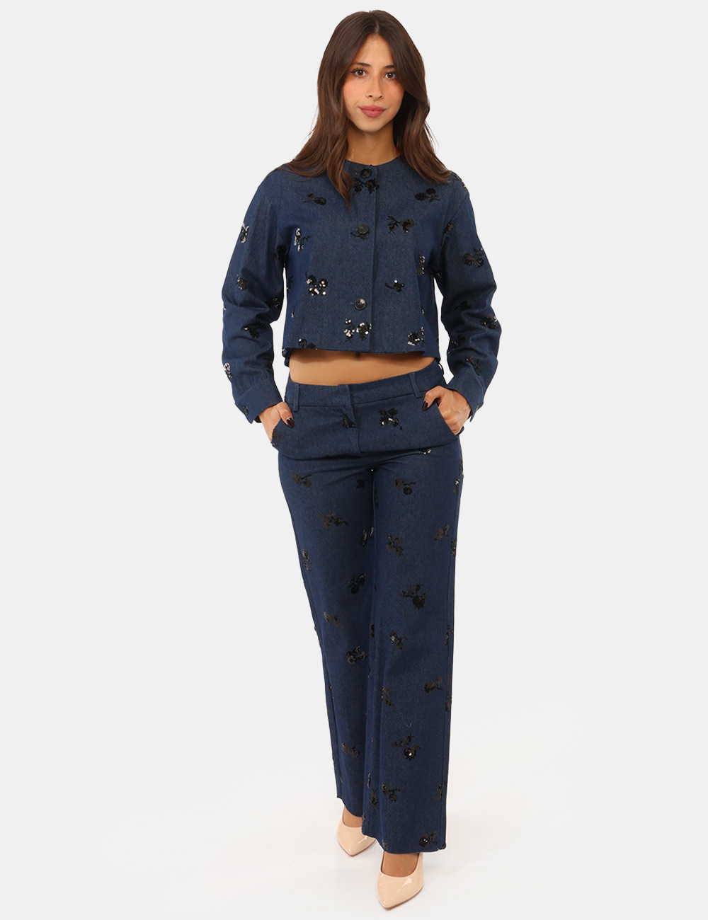 Pantalone Emme Marella Blu - Pantalone EMME MARELLA Blu da donna Il Pantalone EMME MARELLA Blu è un capo femminile originale