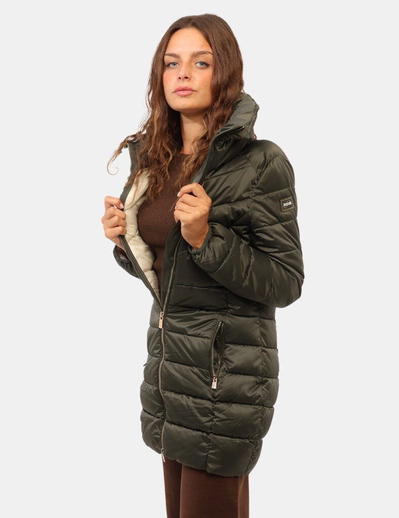 Abbigliamento donna scontato - Piumino Yes Zee Verde