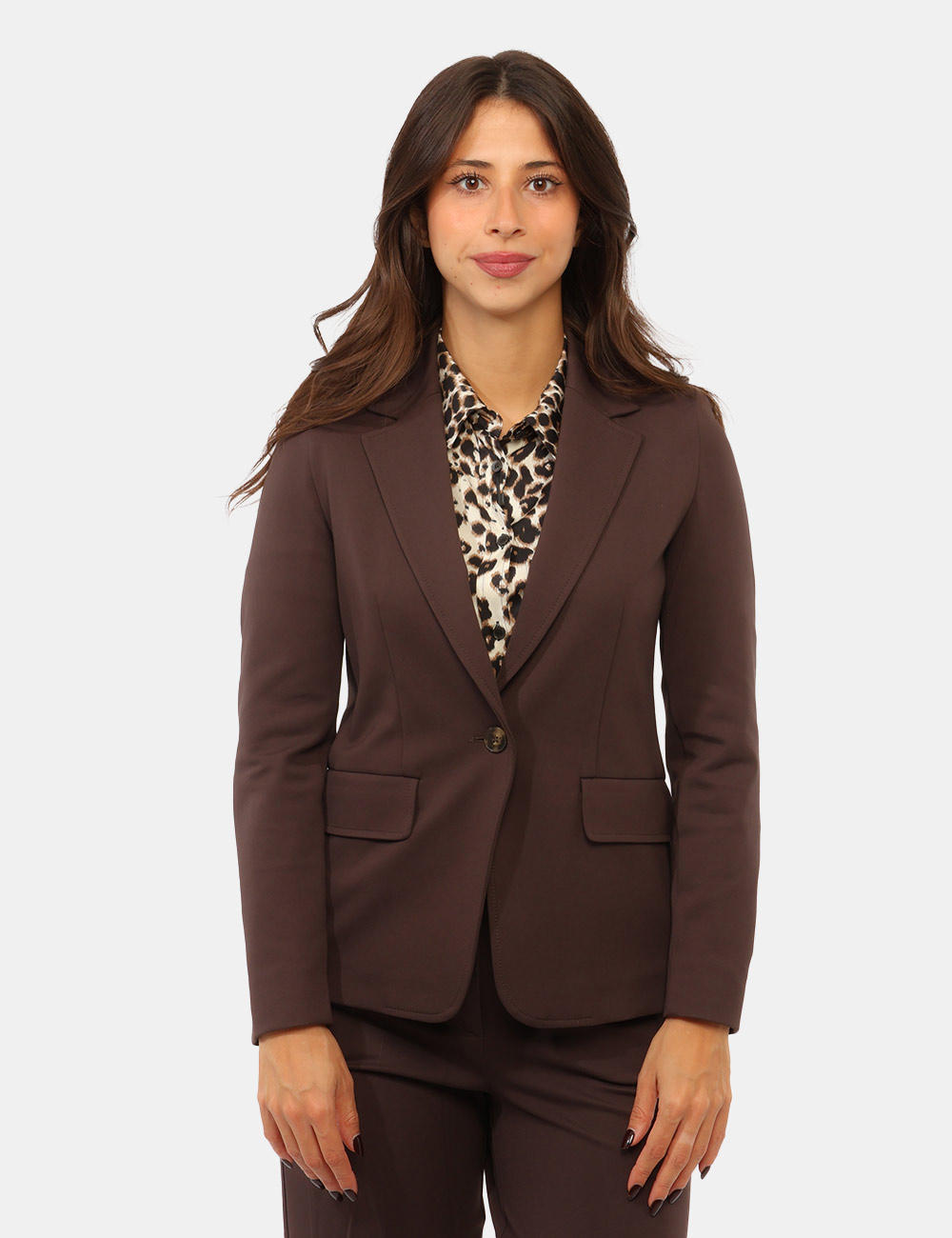 Blazer Emme Marella Marrone - Blazer EMME MARELLA Marrone da donna Il Blazer EMME MARELLA Marrone è un capo femminile elegan