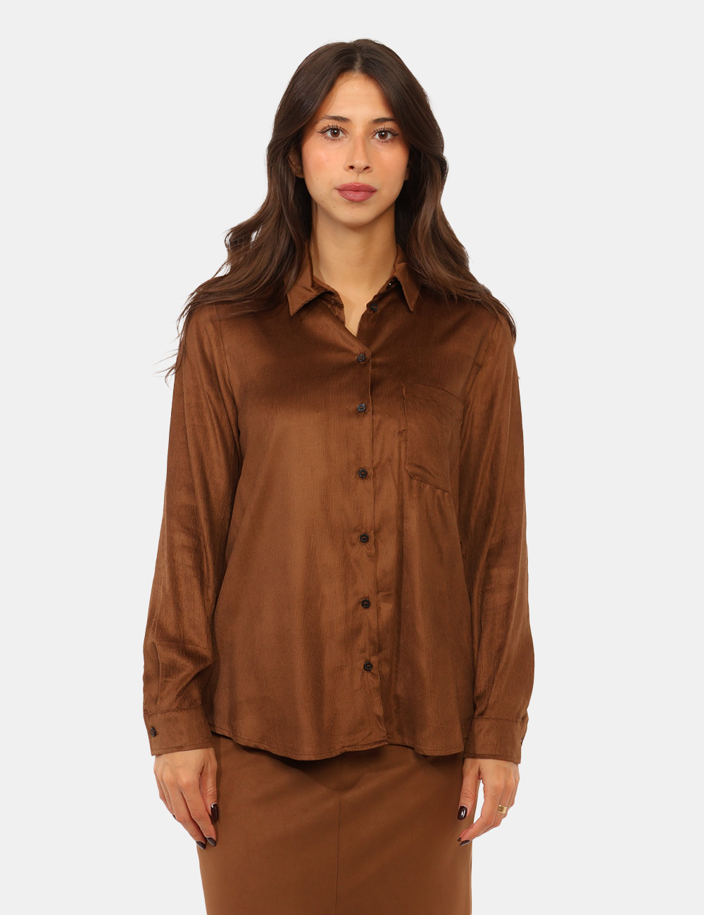 Camicia Emme Marella Marrone - Camicia EMME MARELLA Marrone da donna La Camicia EMME MARELLA Marrone è un capo femminile ver
