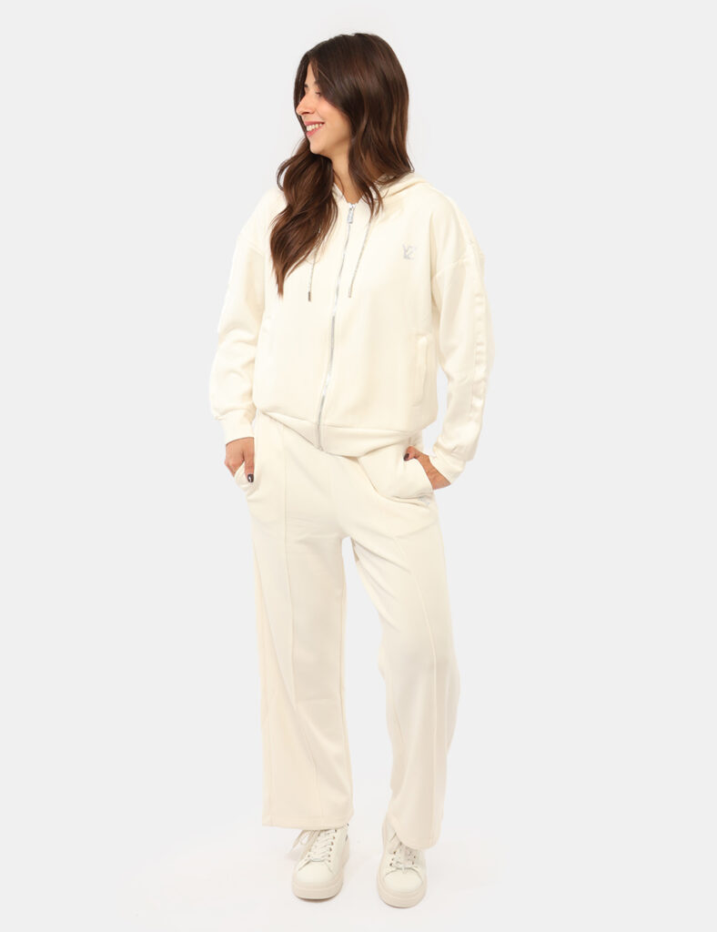 Abbigliamento donna scontato - Pantalone della tuta Yes Zee Bianco