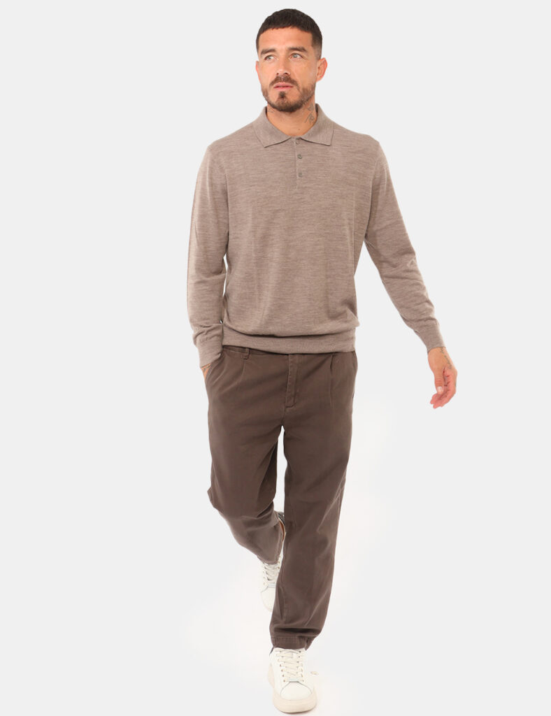 Outlet pantaloni uomo scontati - Pantalone Yes Zee Marrone