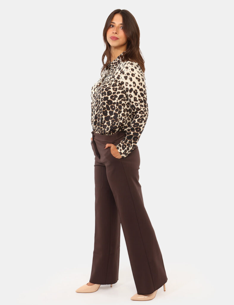 Abbigliamento donna scontato - Pantalone Emme Marella Marrone
