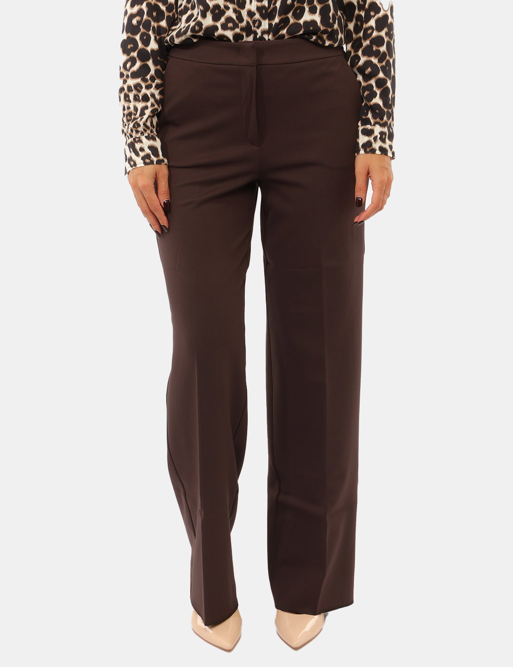 Pantalone Emme Marella Marrone - Pantalone EMME MARELLA Marrone da donna Il Pantalone EMME MARELLA Marrone è un capo femmini