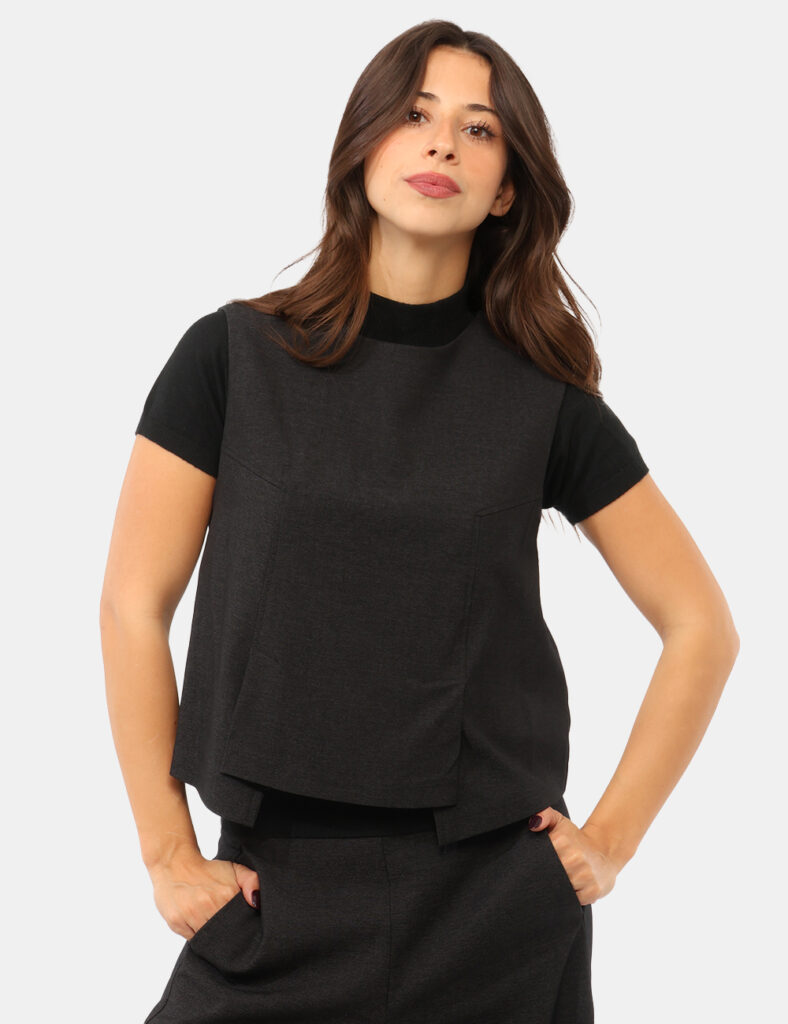 Abbigliamento donna scontato - Gilet Rue De Clerie Nero
