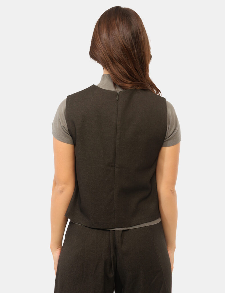 Abbigliamento donna scontato - Gilet Rue De Clerie Verde