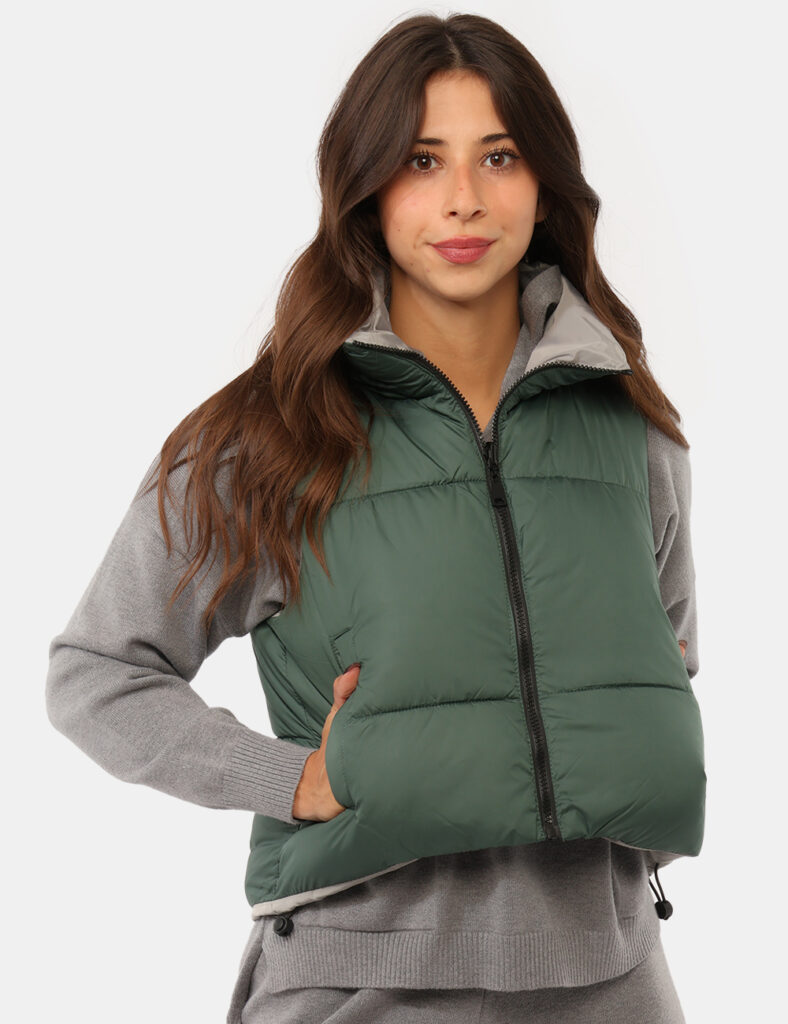 Abbigliamento donna scontato - Smanicato Concept83 Verde