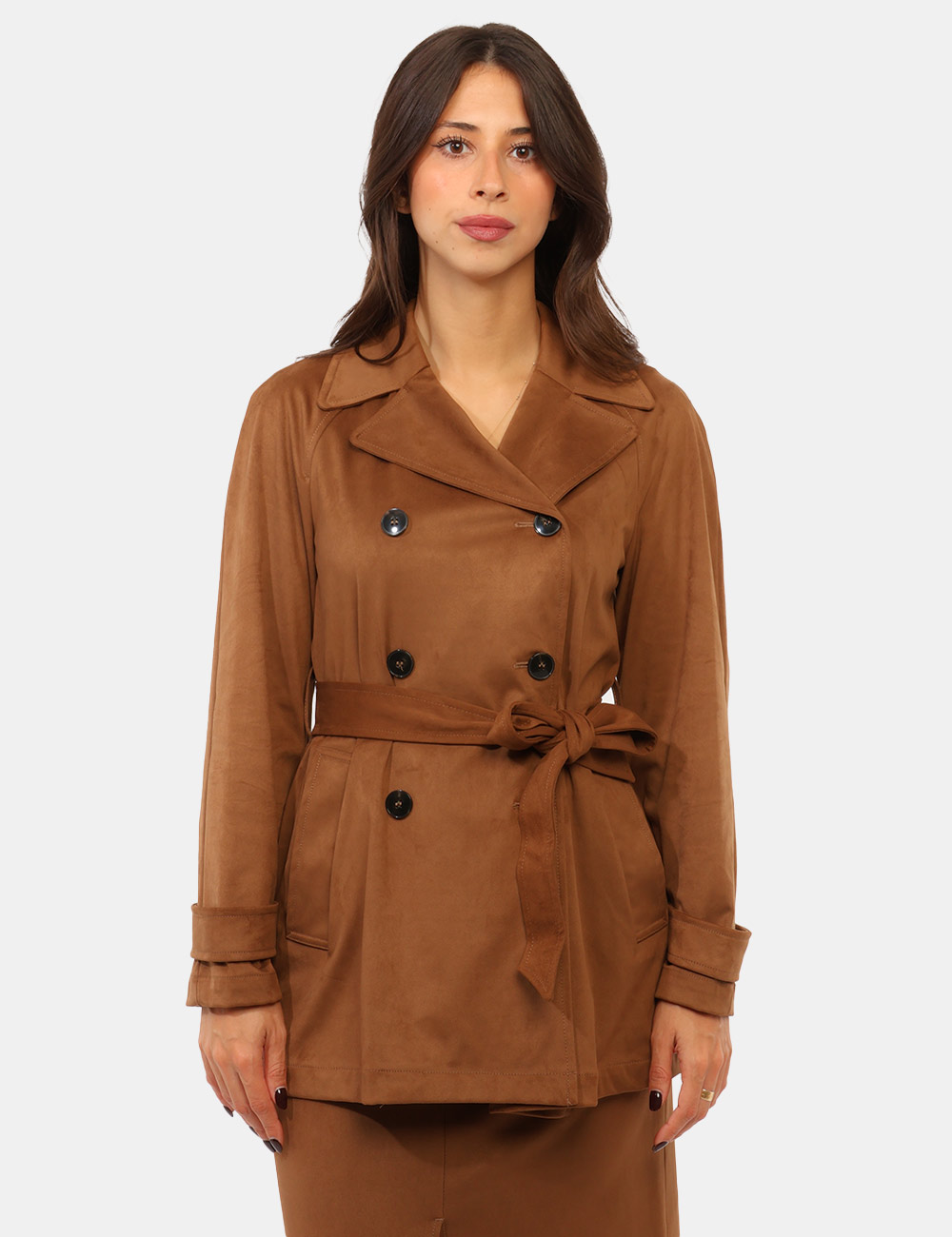 Trench Emme Marella Marrone - Trench EMME MARELLA Marrone da donna Il Trench EMME MARELLA Marrone è un capospalla femminile